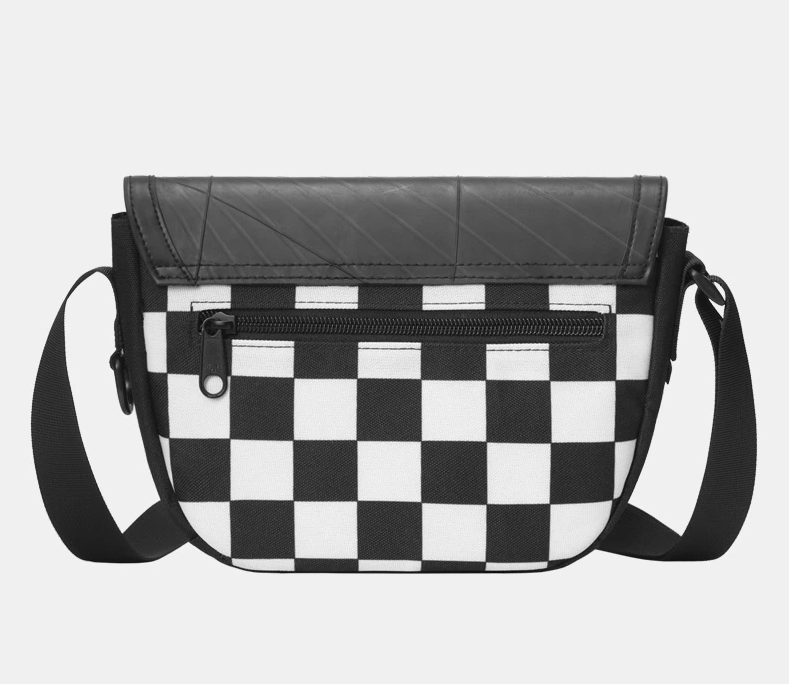 MAH | Retro recycled checkered sling bag